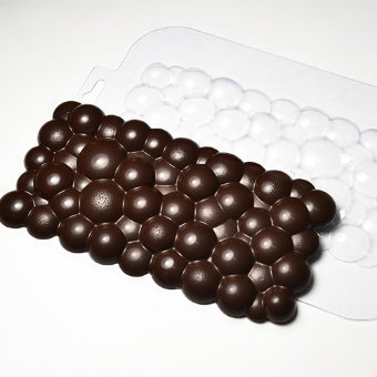 Плитка Пузырьки пластиковая форма для шоколада