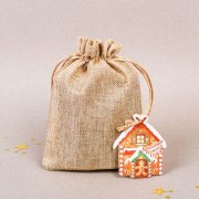 Мешочек Пряничный домик для упаковки подарков