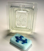 3D Флер Де Лис сторона А пластиковая форма для мыла
